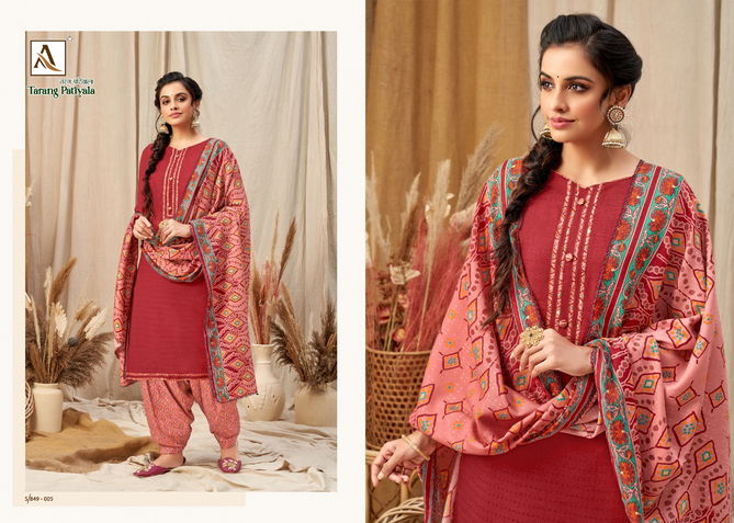 Alok Tarang Patiyala Winter Casual Daily Wear Printed Wool Pashmina Collection